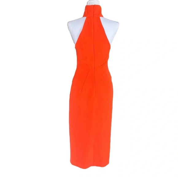C/MEO Kiss Land midi dress red orange sleeveless high neck excellent Size XS - Picture 4 of 10